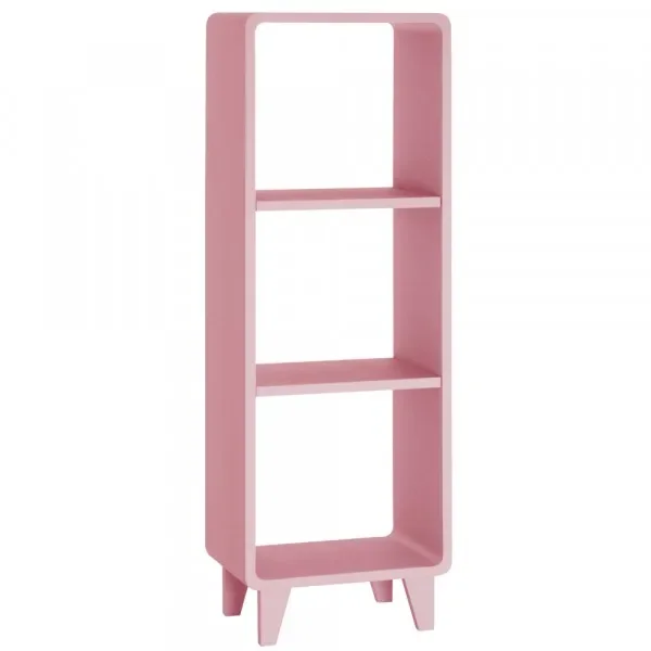 Laurette schmales Bücherregal Millefeuille, Farbe: Vieux rose