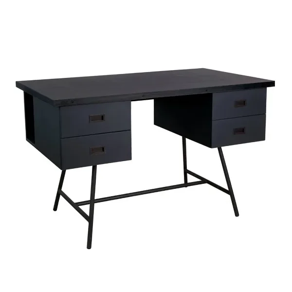 Laurette Schreibtisch L50, Farbe: Charbon