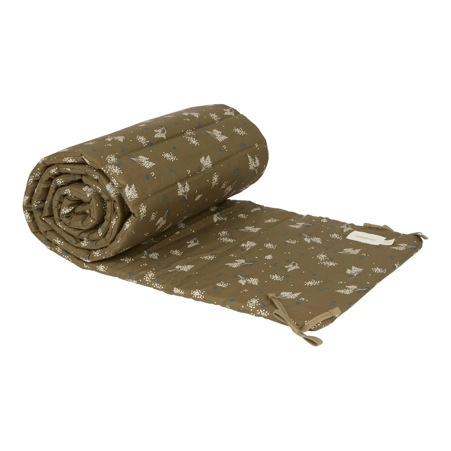 Nobodinoz Bettumrandung babybett, Kinderbett stoßstange - NEST, 207 x 31 cm, Farbe: Braunflieder
