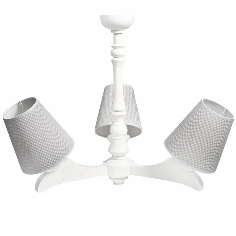 Caramella Deckenlampe 3 armig grau