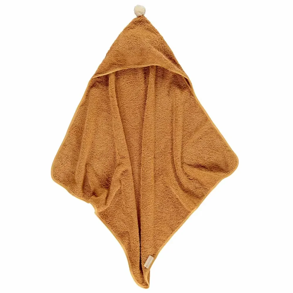 Nobodinoz Baby Kapuzen Badetuch karamell