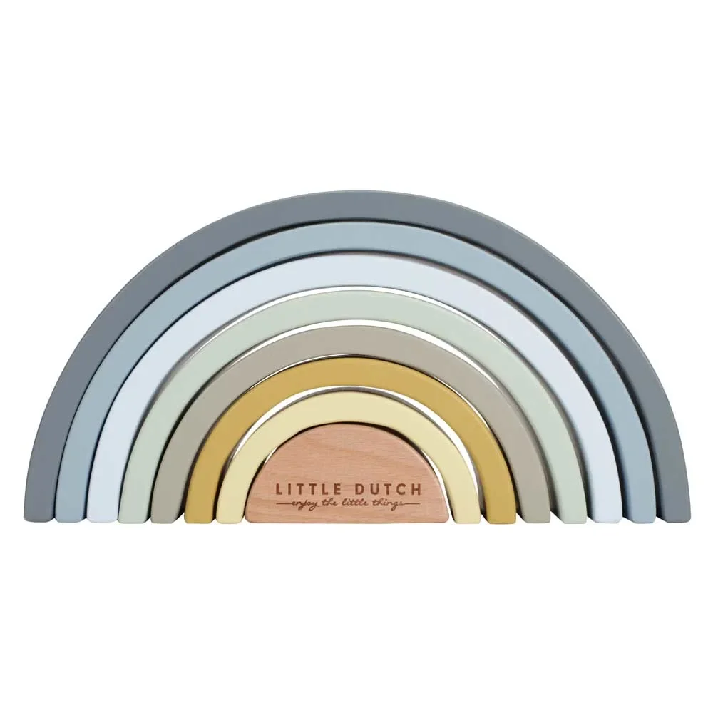 Little Dutch Holz Regenbogen blau