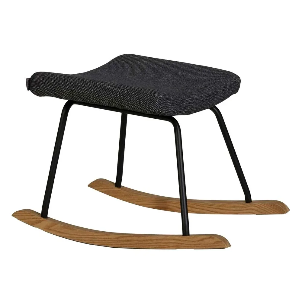 Quax Fußhocker für Schaukelstuhl /Stillstuhl De Luxe schwarz