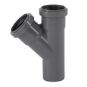 HT Rohr 50, HT Abzweig 45 Grad, DN50, Abwasserrohr 50