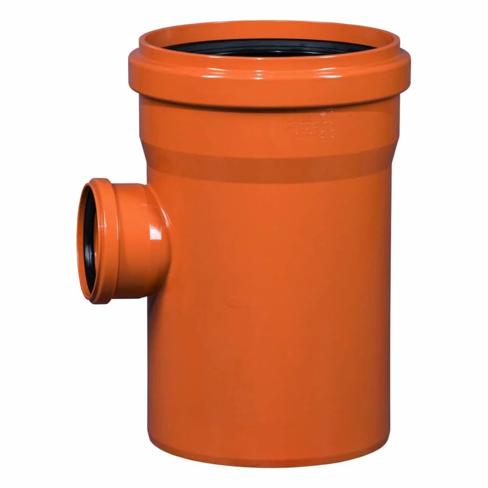 KG Rohr Abzweig DN 250/110 87 Grad, Kanalrohr PVC-U