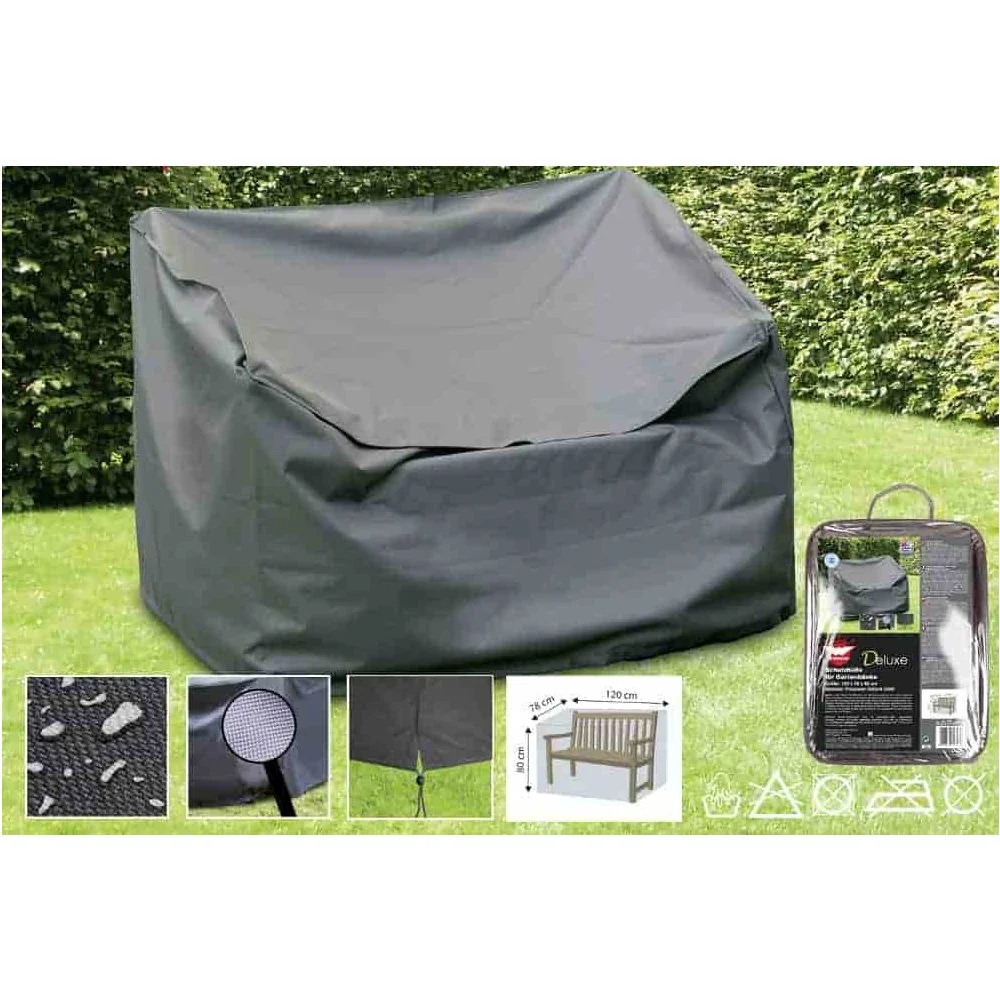 Schutzhülle Gartenbank, Abdeckhaube, wetterfest & wasserdicht, 120x78x80cm