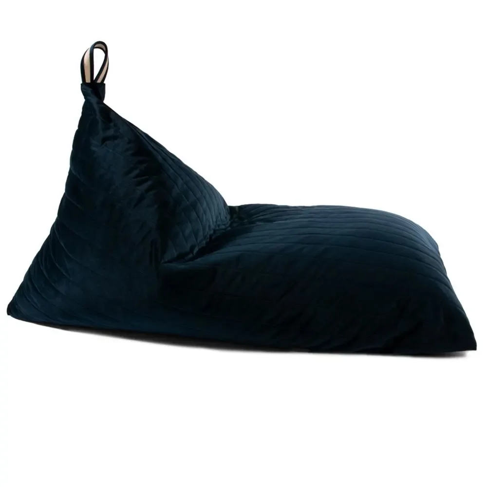 Nobodinoz Sitzsack "Essaouira" Savanna Samt blau