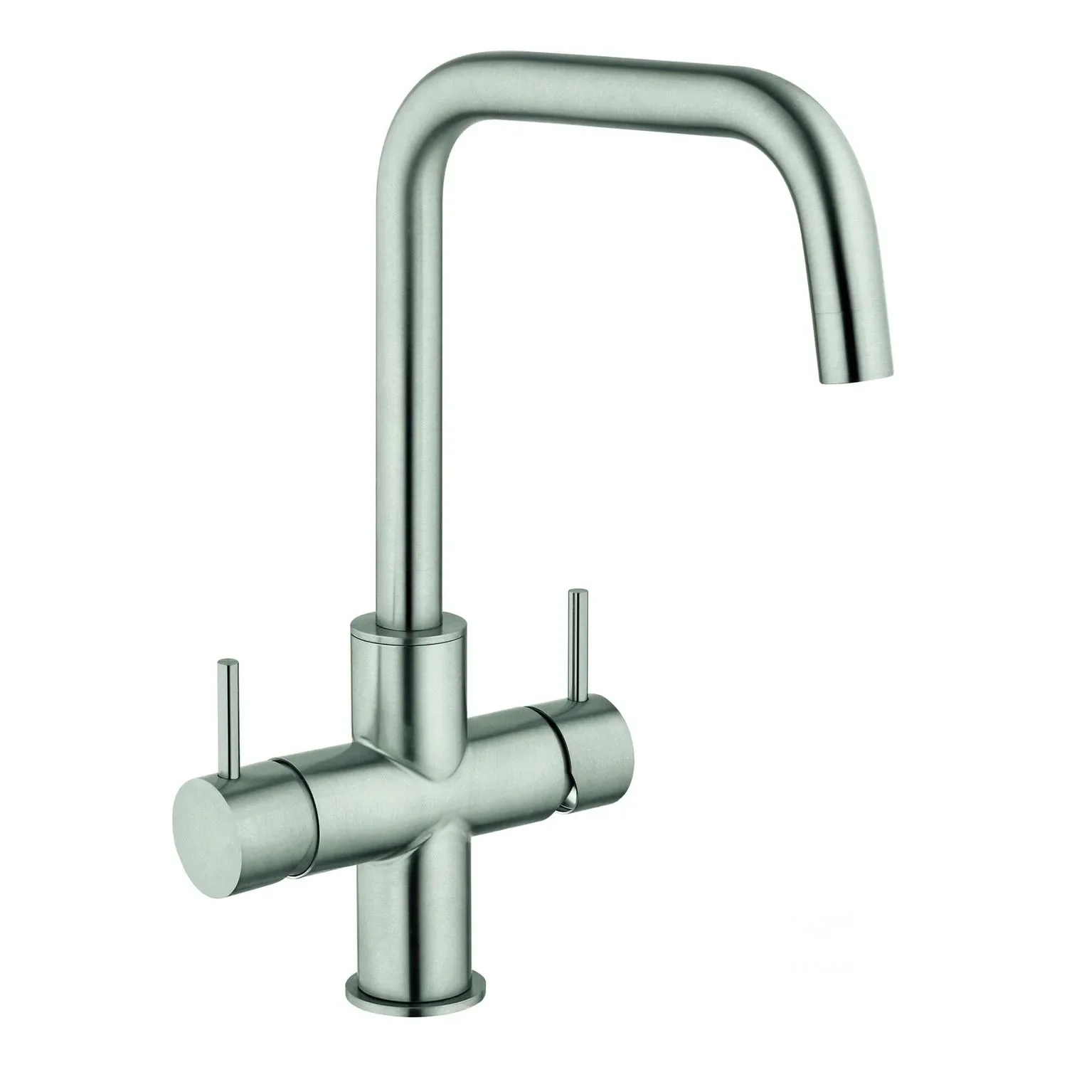 Wasserhahn, Mischbatterie, Wasserarmatur, Küchenarmatur - INOX LONG, 5-leitig