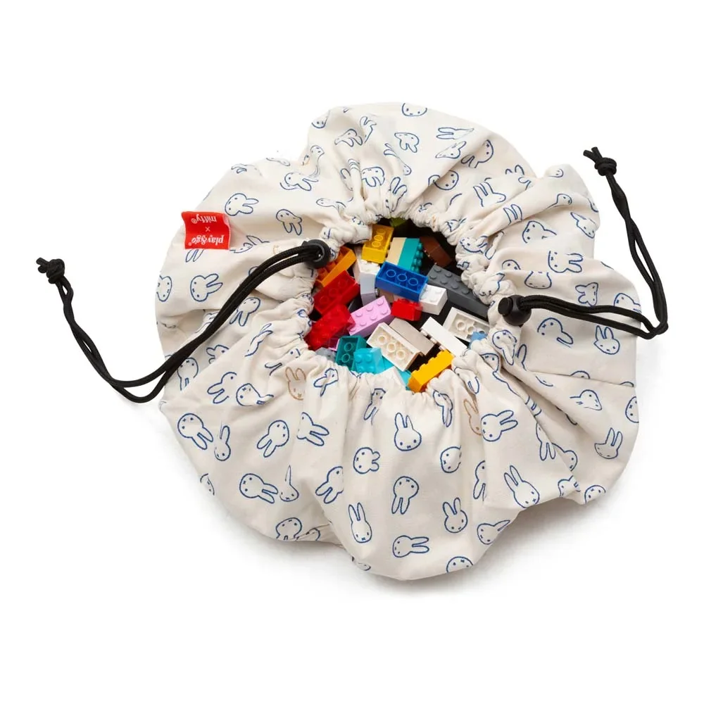 Play&Go Spielzeugsack, Spielzeugkorb, Spielzeug aufbewahrungstasche - Mini, Farbe: Miffy Mini