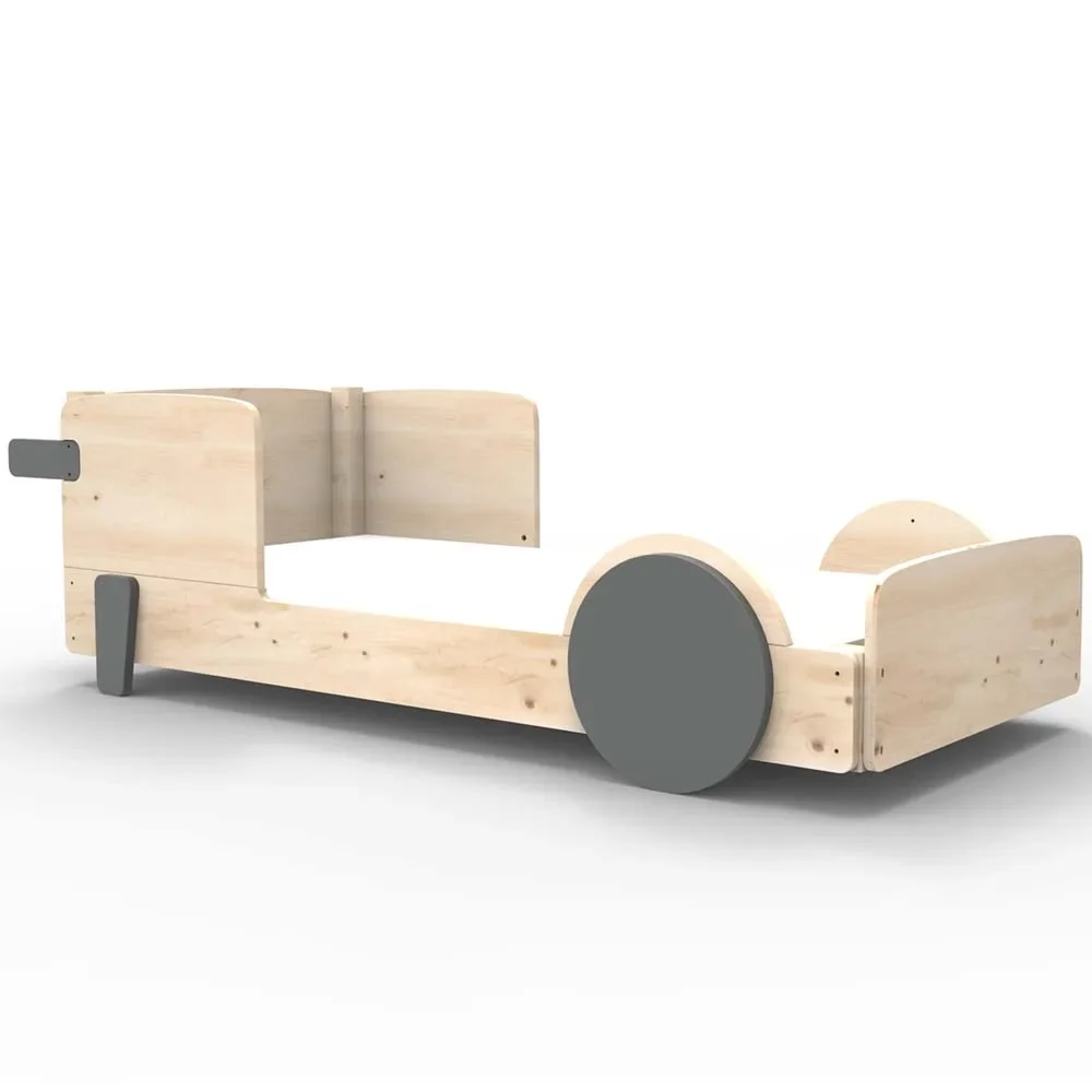 Mathy by Bols Einzelbett "Discovery", Farbe Elemente: basalt grey