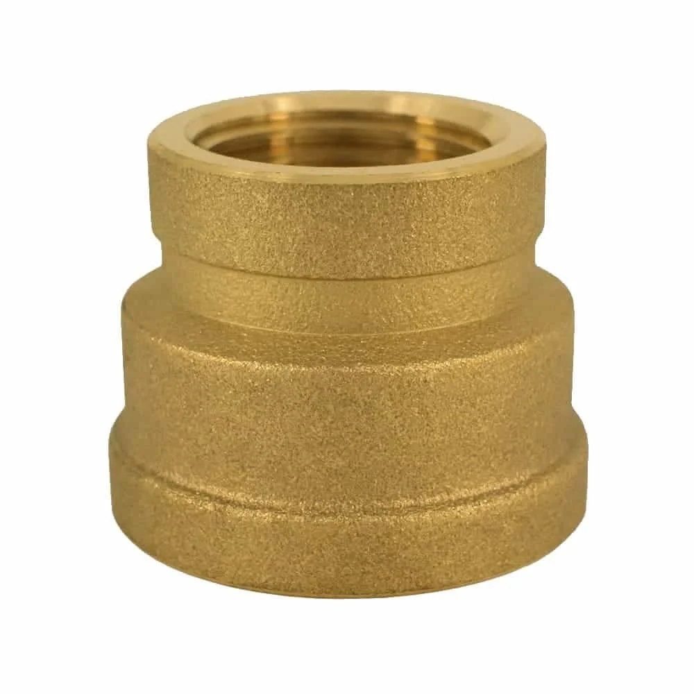 Messing Muffe reduziert, Gewindefitting, 1 1/2" IG x 1" IG