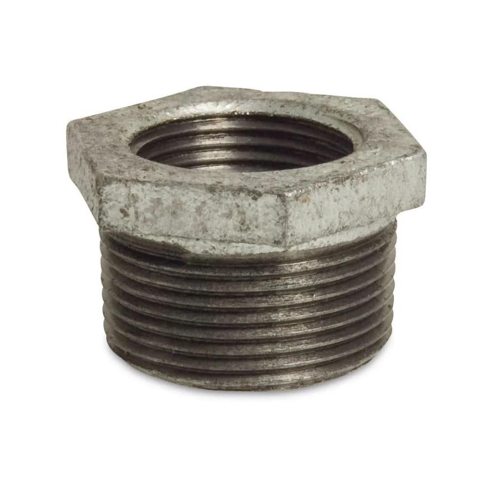 Gewindefitting Temperguss, Reduzierstück 1" AG x 3/4" IG
