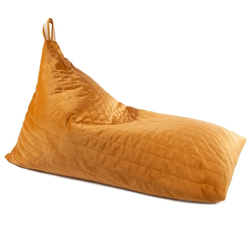 Nobodinoz Sitzsack "Essaouira" Savanna Samt gelb