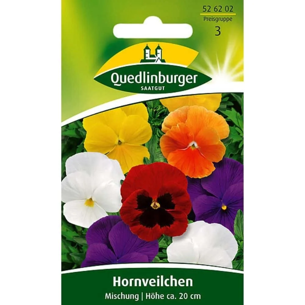 Hornveilchen, Hybrid-Mischung, Mini Stiefmütterchen, zweijährig