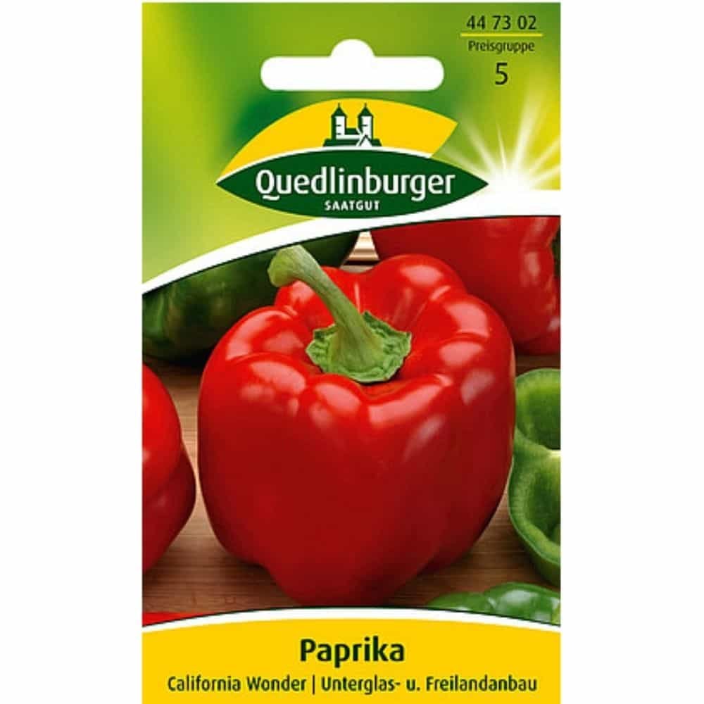 Paprika Samen, California Wonder, zum Anbauen, Boni-Shop