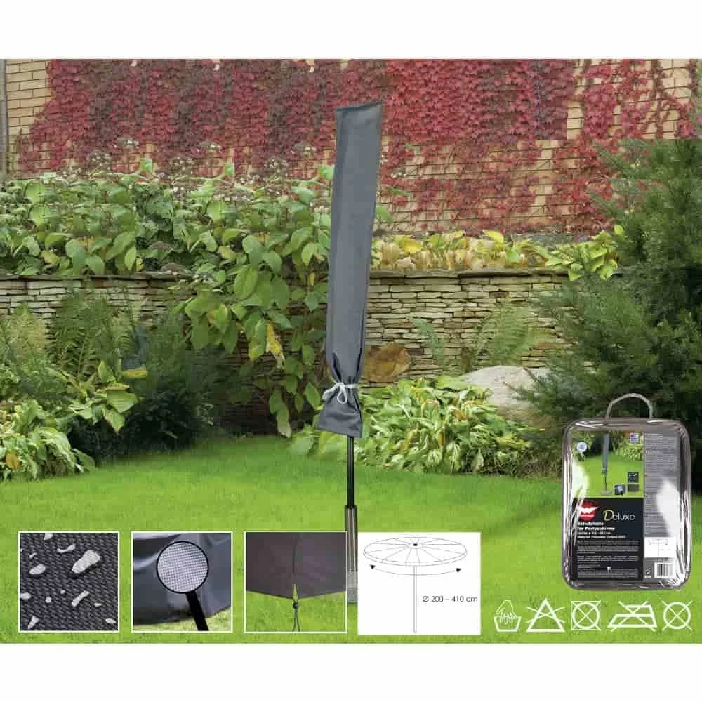 Schutzhülle Schirm, Partyschirm Abdeckung, Deluxe, Ø200-410 cm, Wetterfest