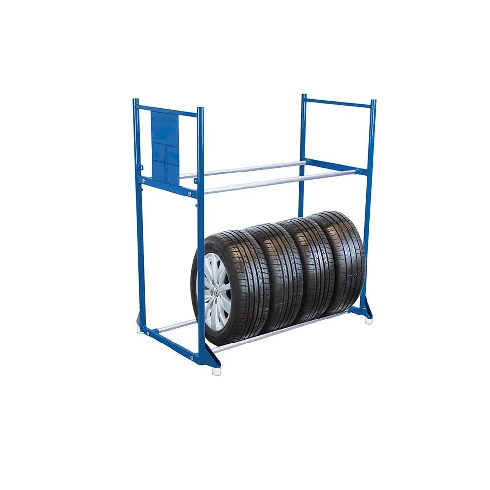 Reifenregal, stabiles Reifenregal 300 kg, 2 Etagen, 1205x780x1325 mm