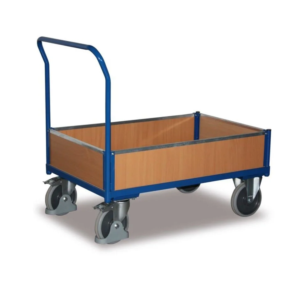 Transportwagen, Kastenwagen / Bügelwagen Typ S, EasySTOP, 400 kg Traglast