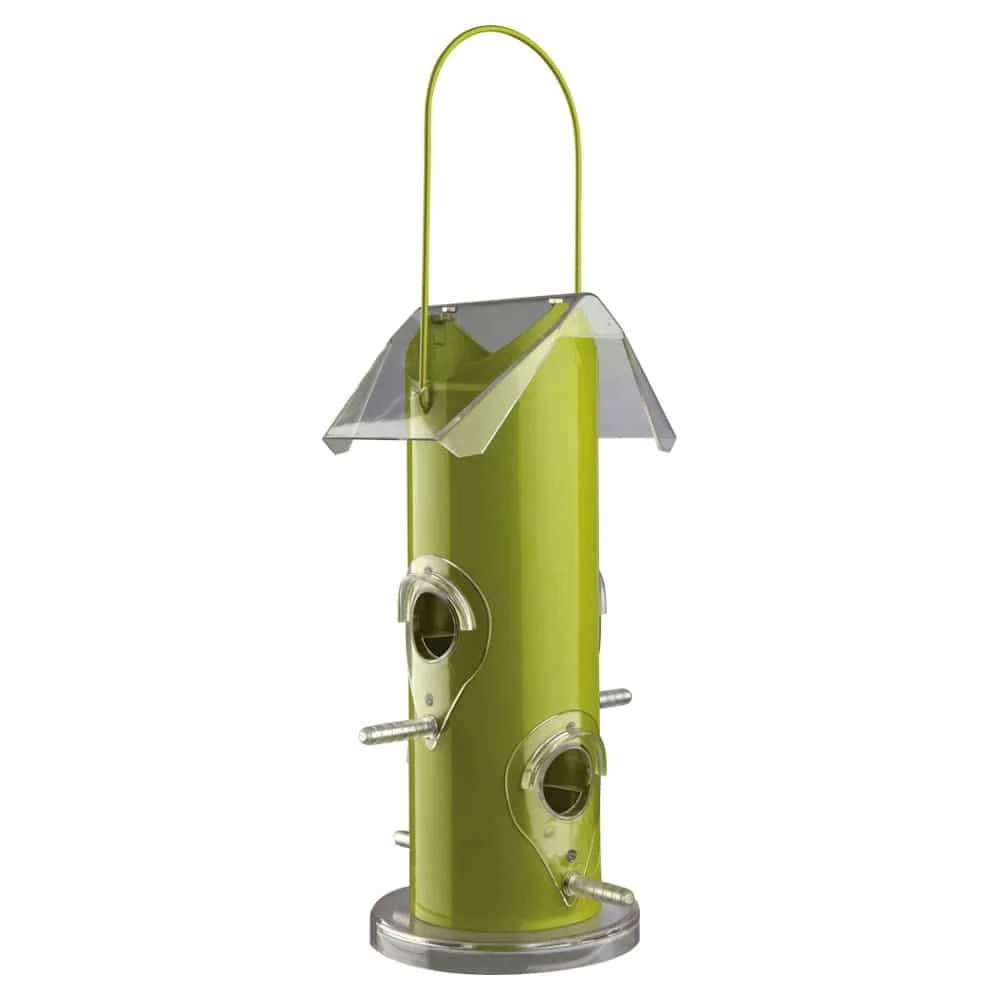 Vogelfutterspender, Futterspender Vögel, grün, 800ml