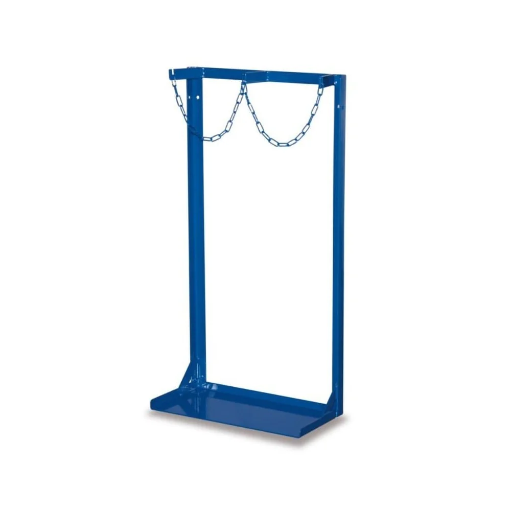 Flaschenständer, Stahlflaschenständer für 2 Flaschen 40-50l, pulverbeschichtet