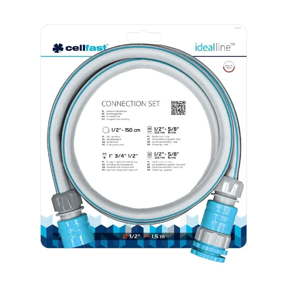 Schlauchwagen Anschlusssatz, Gartenschlauch Zubehör, 1,5m Schlauch