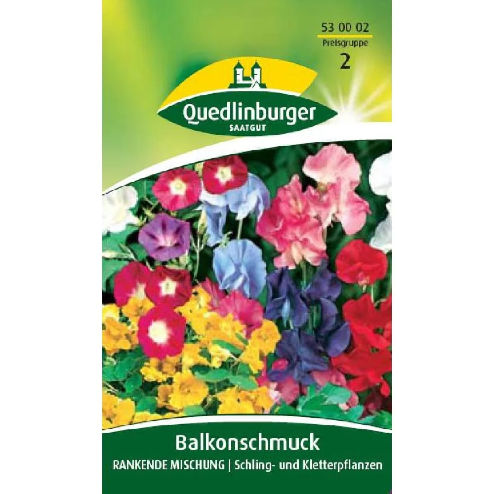 Kletterpflanzen Balkon, Rankende Mischung, einjährig