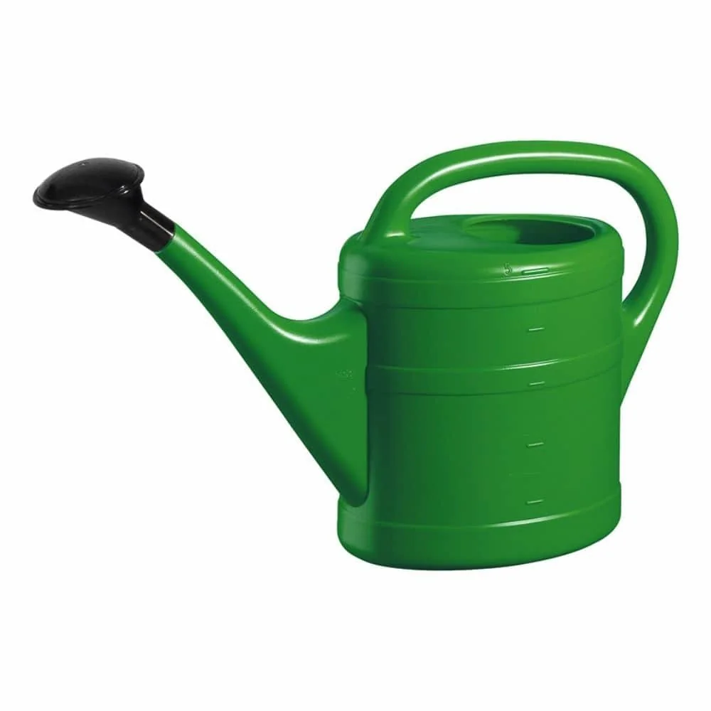 Gießkanne 5 Liter, Kunststoff, grün, mit Brause