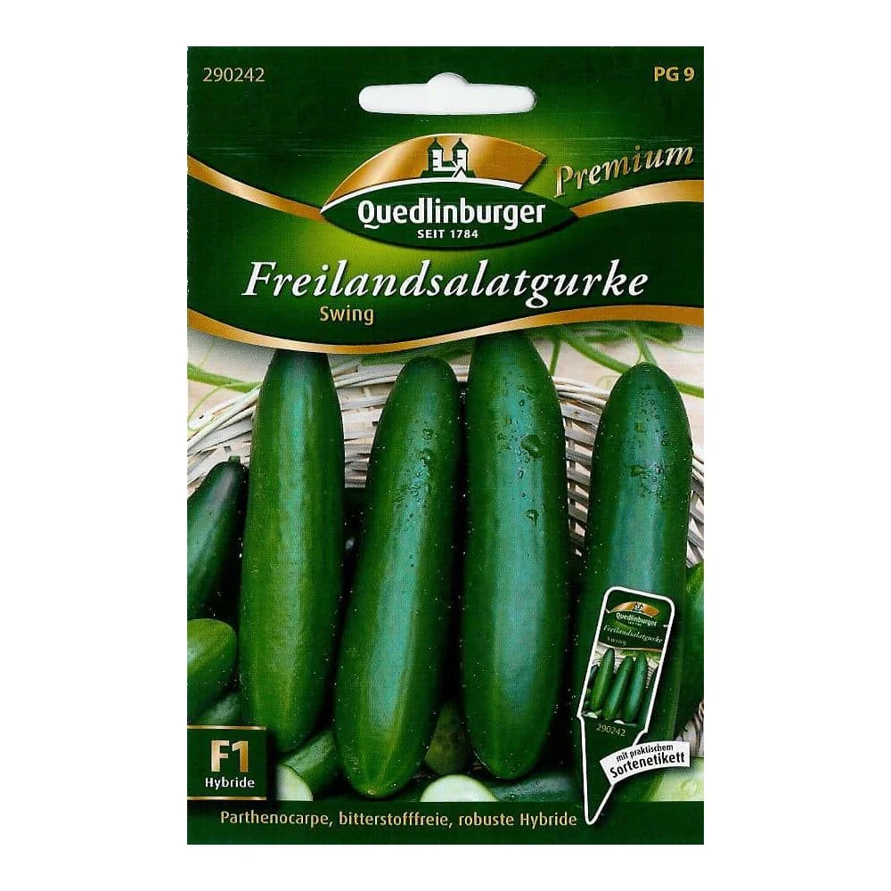 Salatgurke kaufen, Freilandgurke Swing F1, samenfest