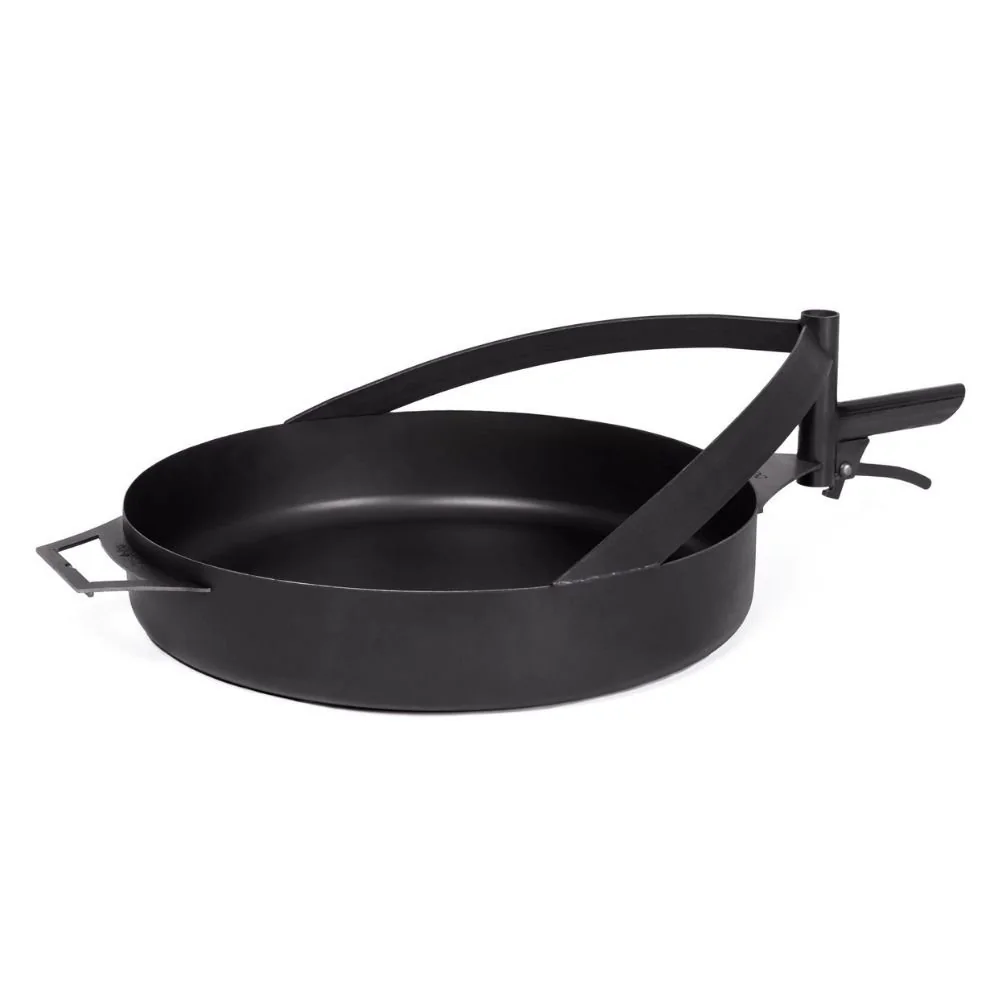 Feuerpfanne 50 cm, Pfanne für Feuerschale, Naturstahl Grillpfanne