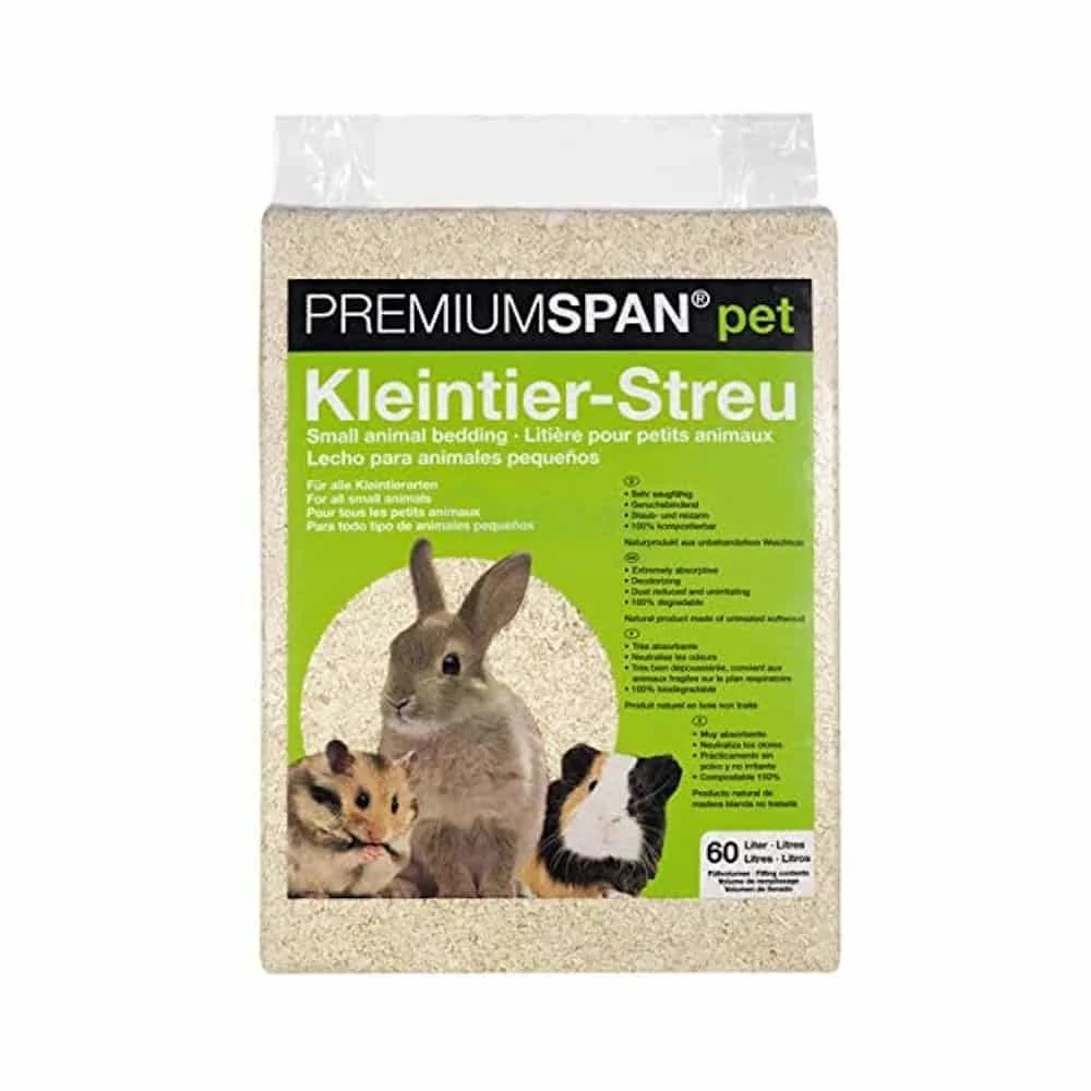 Kleintierstreu 60 Liter, Tierstreu, Einstreu für Kleintiere