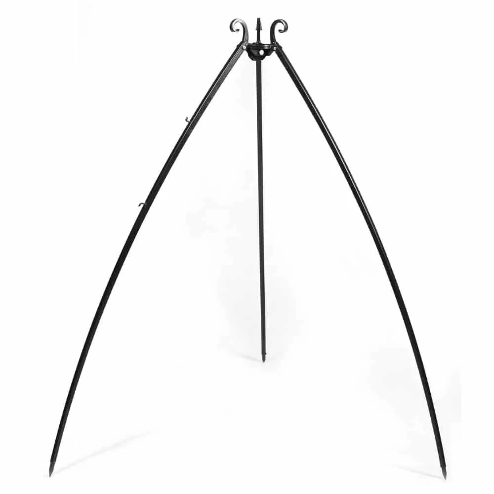 Grill Dreibein, Feuerstelle, 200 cm, Naturstahl, höhenverstellbar