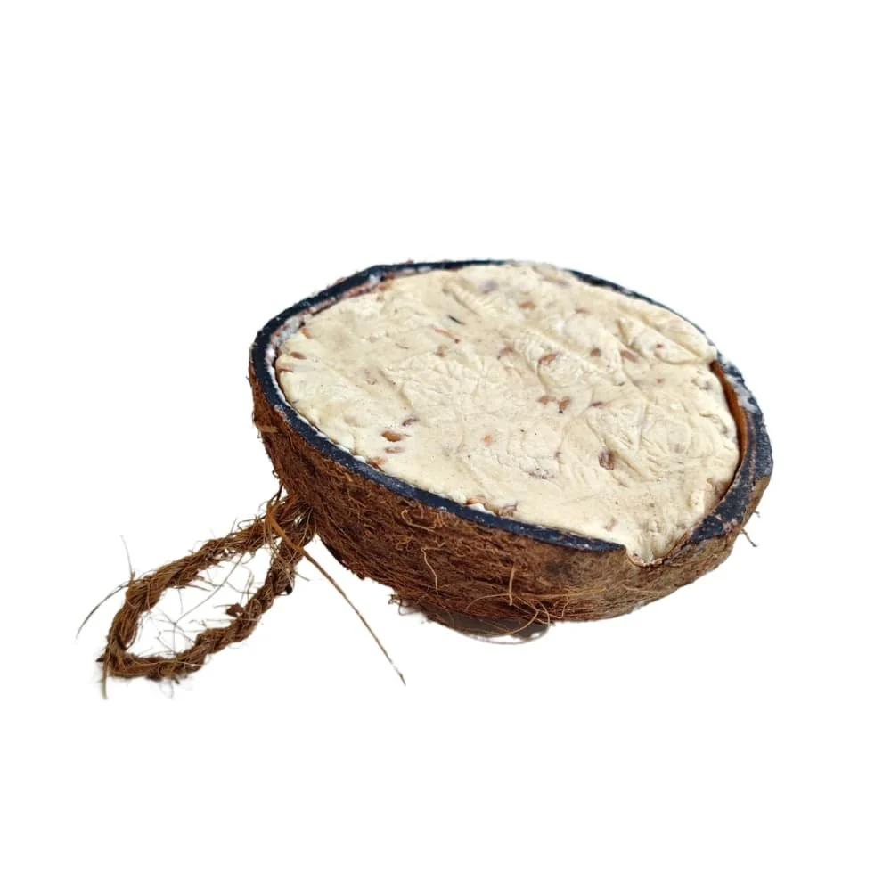 Wildvogelfutter 0.18kg Kokosnuss, Halbe Kokosnuss für Wildvögel