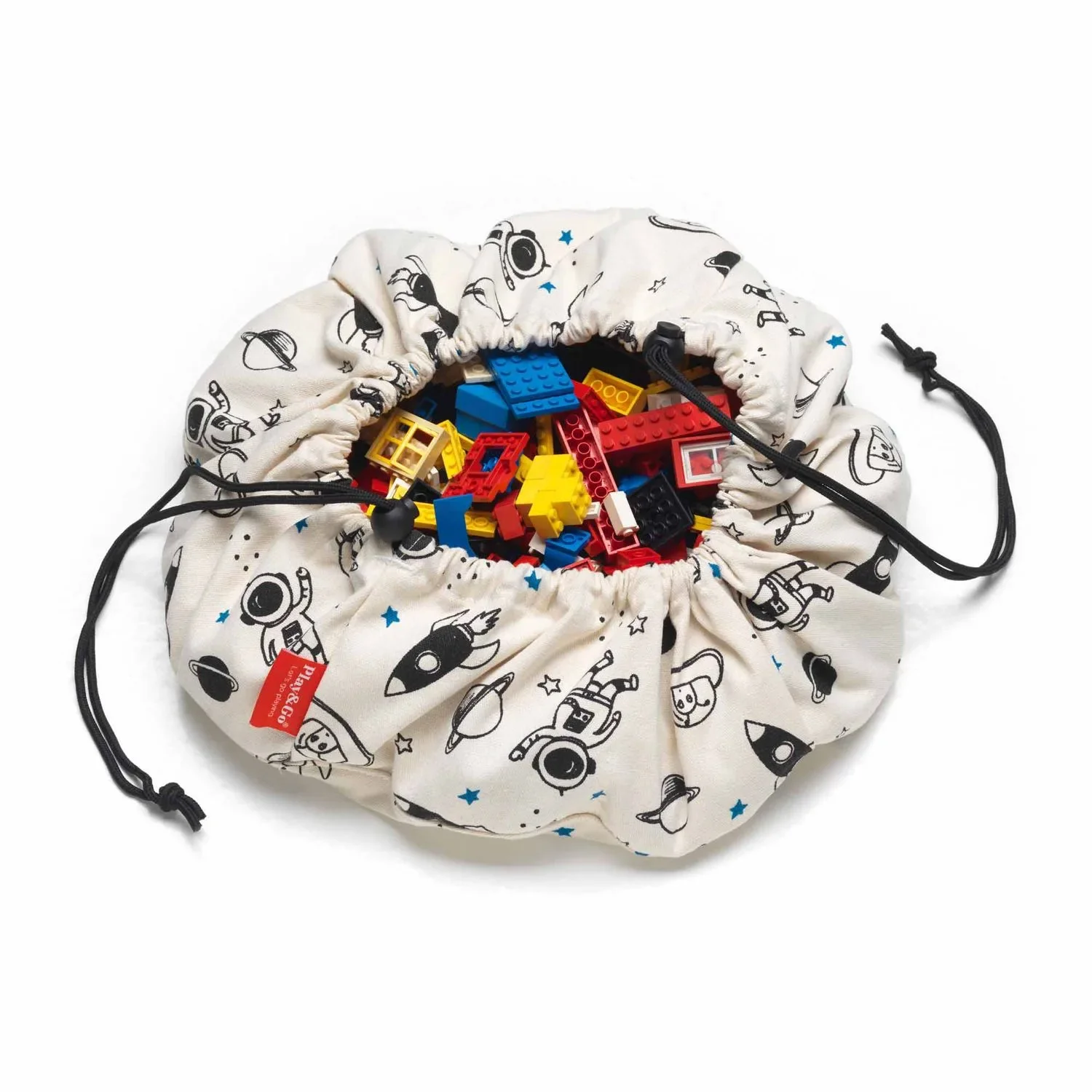 Play&Go Spielzeugsack, Spielzeugkorb, Spielzeug aufbewahrungstasche - Mini, Farbe: Weltraum
