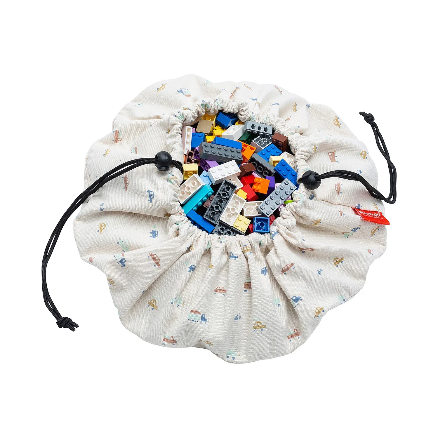 Play&Go Spielzeugsack, Spielzeugkorb, Spielzeug aufbewahrungstasche - Mini, Farbe: Mini-Autos