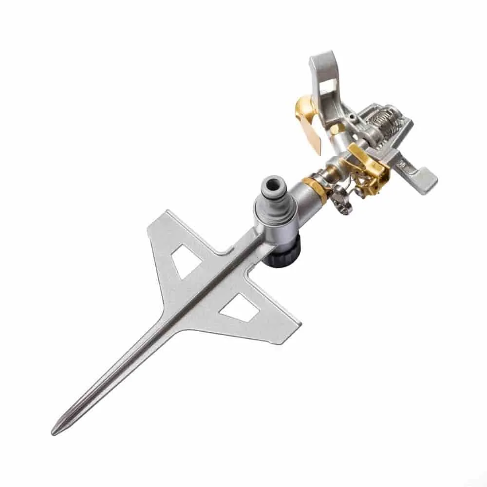 Rasensprenger, Teilkreisregner, Gartensprenger mit Erdspiess