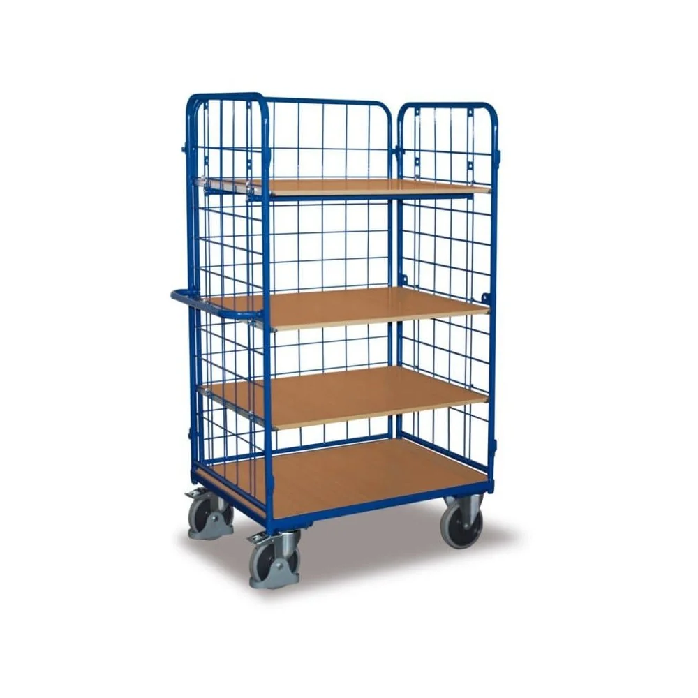 Dreiwandwagen,  Paketwagen mit 4 Böden, 400 kg Traglast, EasySTOP