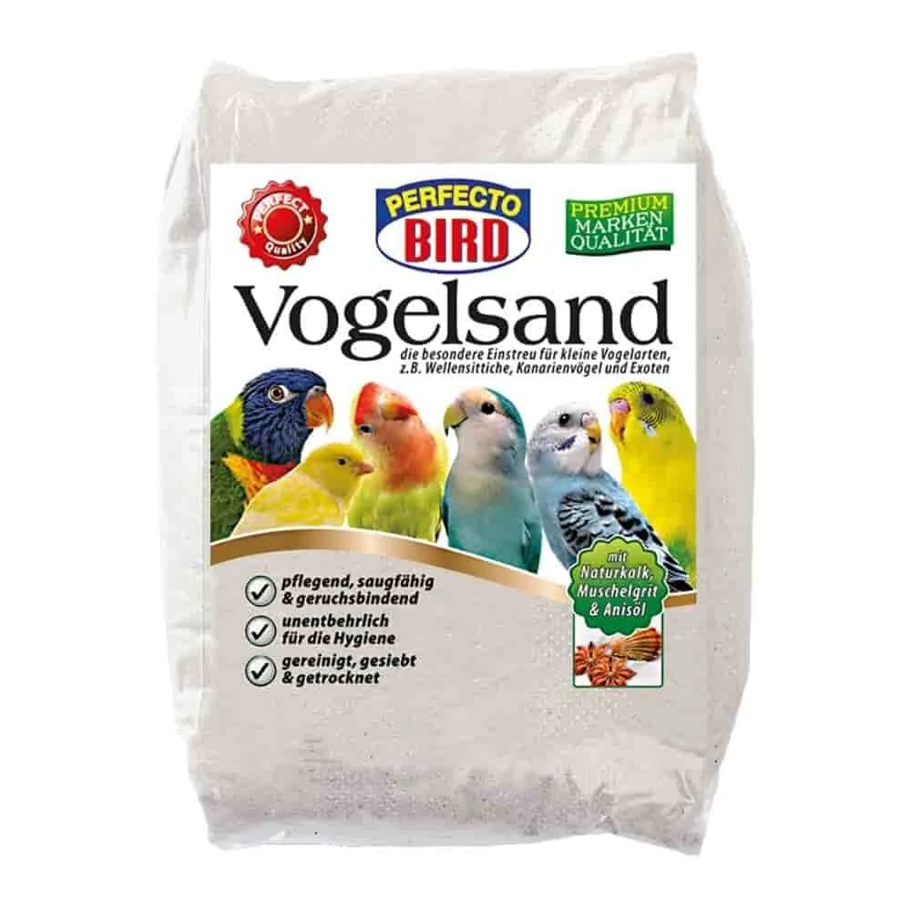 Vogelsand, Natur Vogelsand 2,5 kg, für Vogelkäfig Hygiene