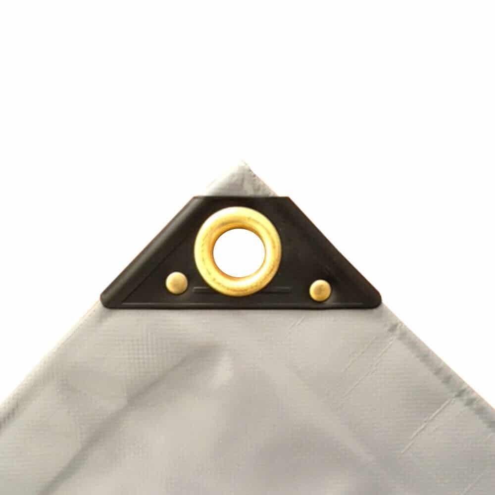 PVC Plane grau 650 g/m², 8 x 10 (80m²), Abdeckplane, Gewebeplane