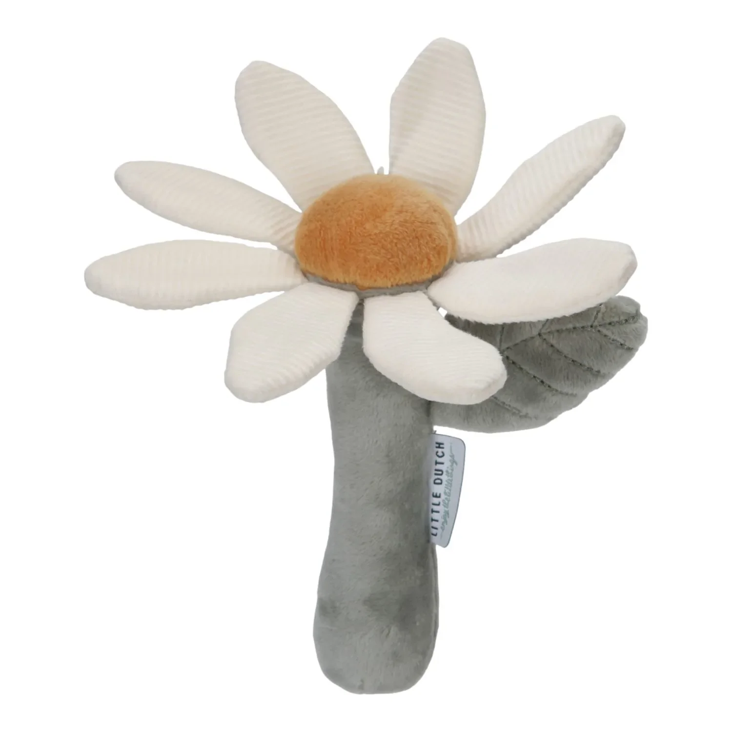 Little Dutch Babyrassel Little Farm - Blumenrassel mit Knisterfolie & Greifring