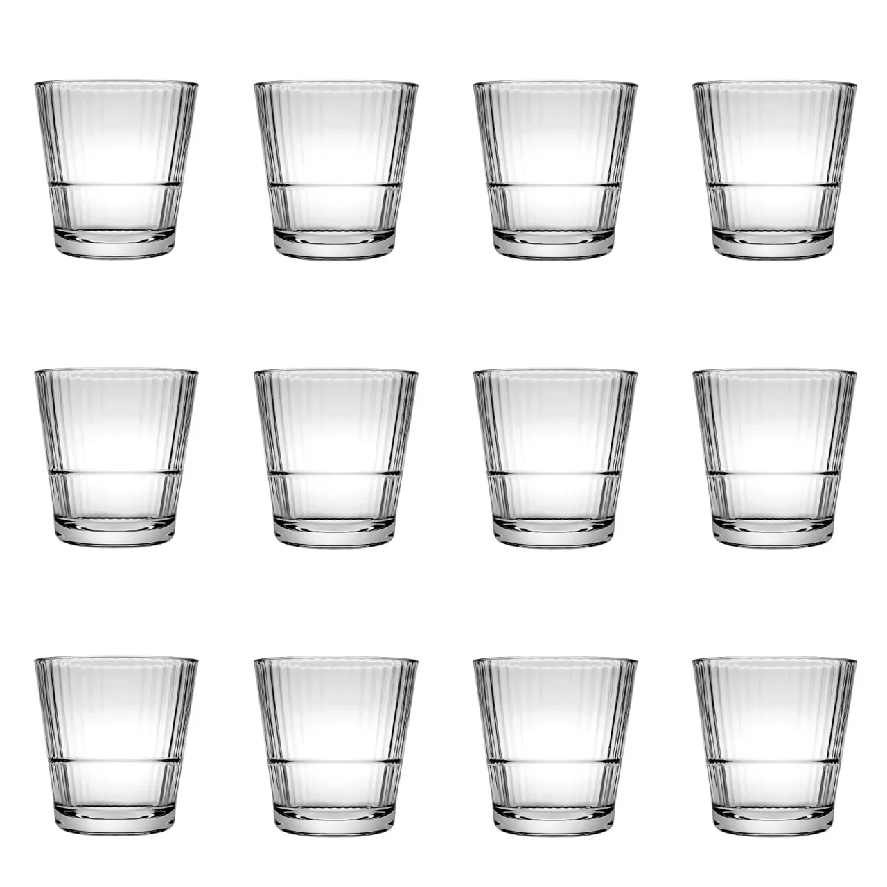 Whiskygläser, Whiskybecher - 12er-Set, Grande Sunray, 390 ml