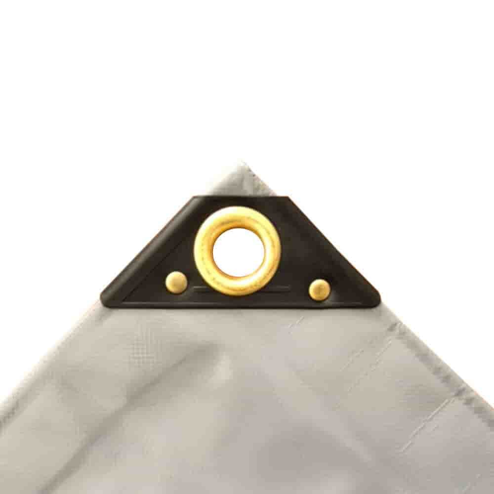 PVC Plane, Abdeckplane 650g/m², wasserdicht, grau 4x5m (20m²)