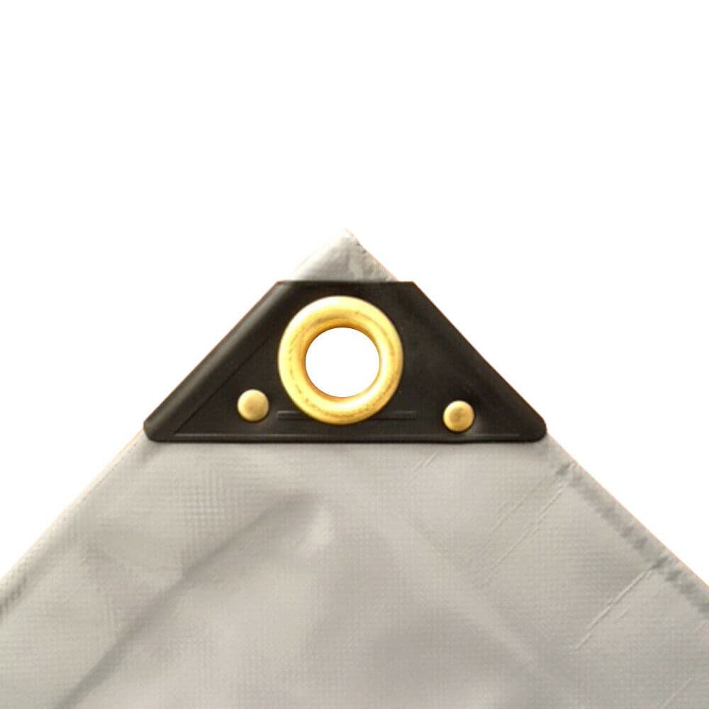 Abdeckplane, PVC Plane 650g, grau, 4x8m (32m²), wasserdicht, reissfest, UV stabil