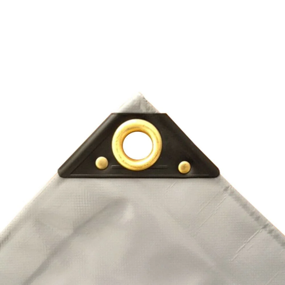 Abdeckplane, 650g/m² PVC, grau, 10 x 12m (120m²), Gewebeplane