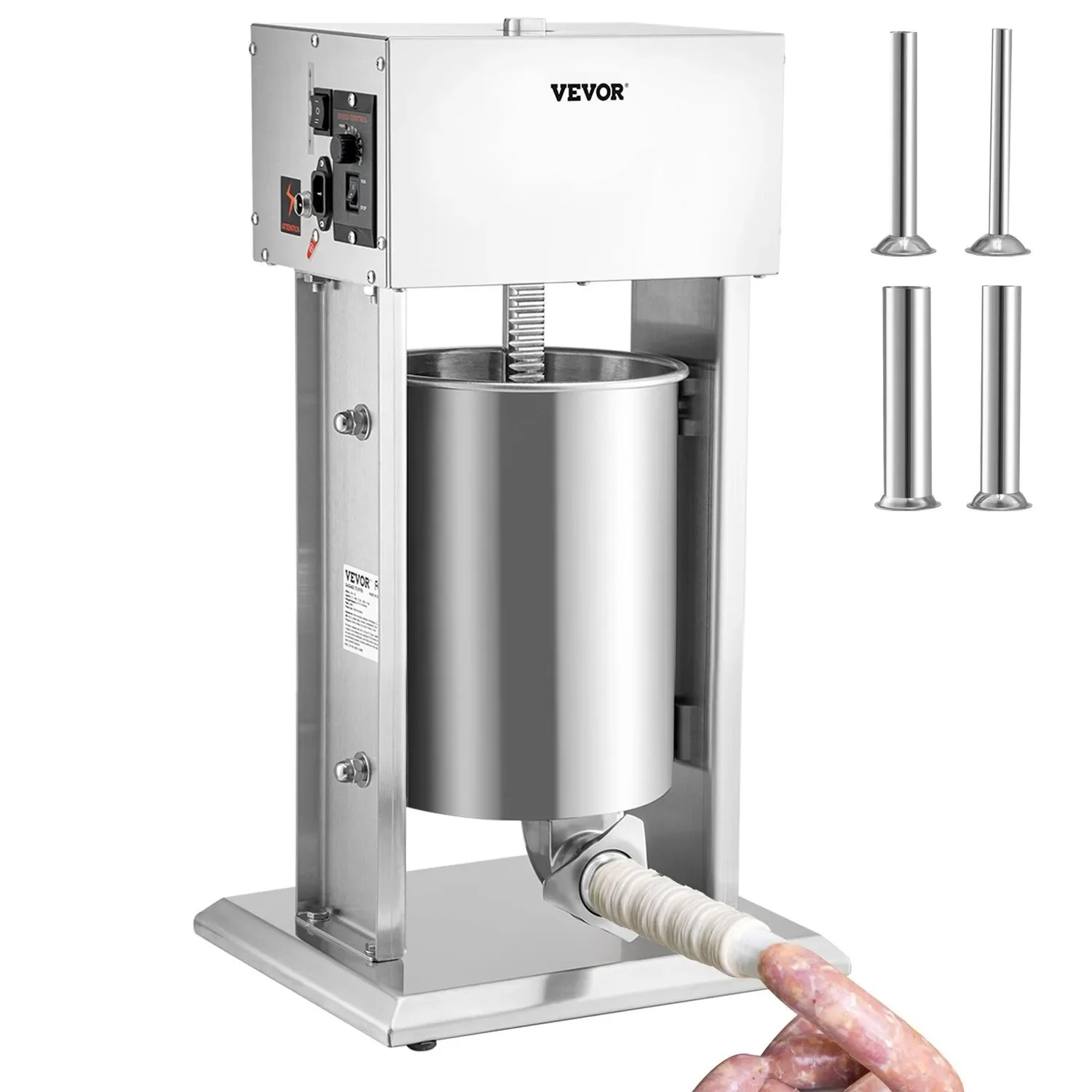 Wurstfüller, Wurstfüllmaschine, Wurstpresse - 10L Edelstahl, Elektrisch