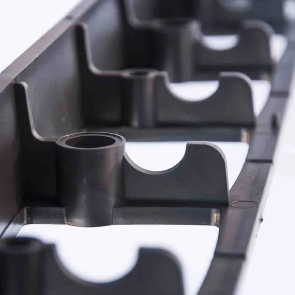 Rasenkante, Beeteinfassung Kunststoff, 4,5 cm x 100 cm, schwarz, flexibel