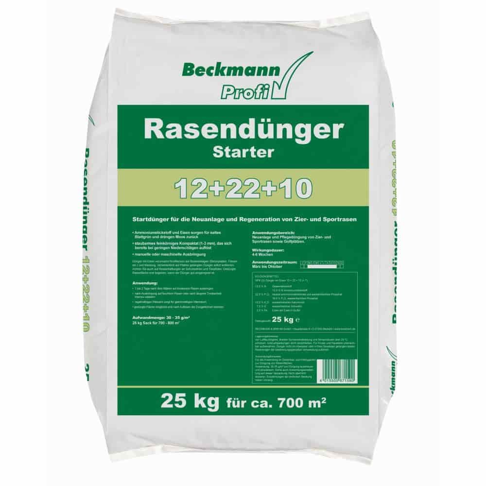 Rasendünger 25kg, Starter für Rasen Neuanlage und Regeneration