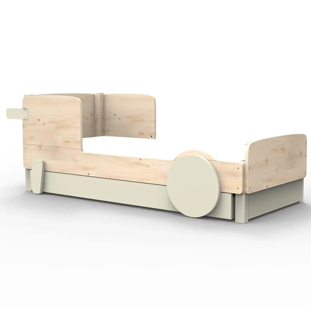 Mathy by Bols Einzelbett "Discovery" mit Bettschublade, Farbe Elemente: raw