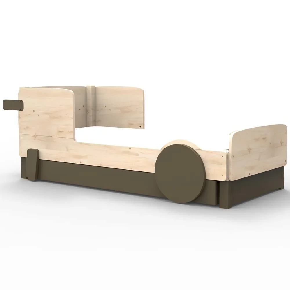 Mathy by Bols Einzelbett "Discovery" mit Bettschublade, Farbe Elemente: artichoke