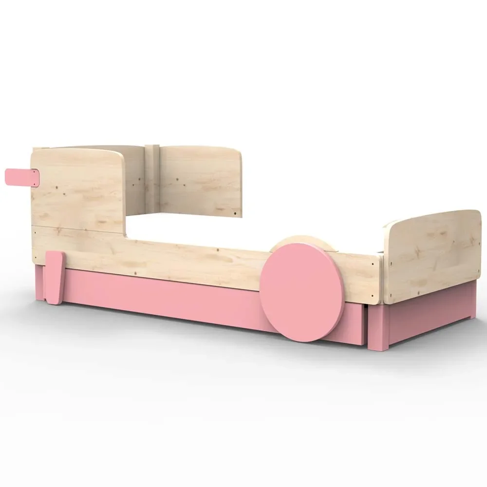 Mathy by Bols Einzelbett "Discovery" mit Bettschublade, Farbe Elemente: light pink
