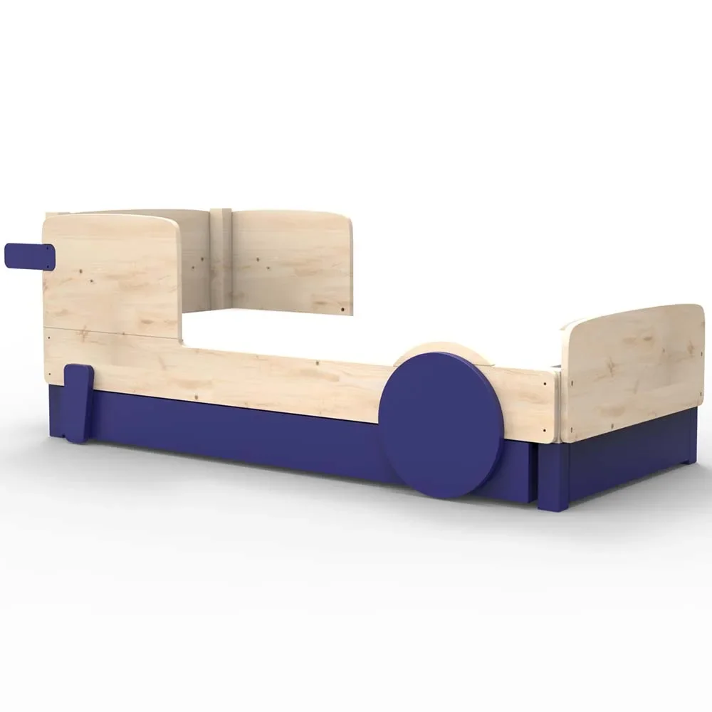 Mathy by Bols Einzelbett "Discovery" mit Bettschublade, Farbe Elemente: atlantic blue
